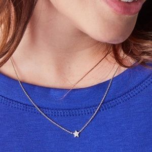 Stella & Dot Pave Star Necklace - Gold